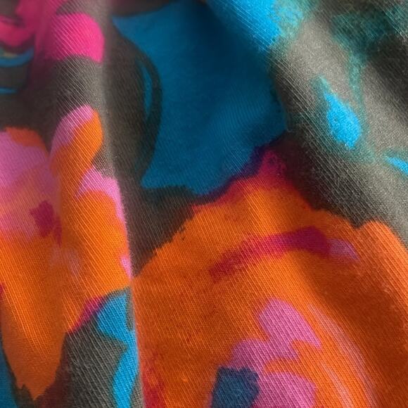 Isaac Mizrahi Live! Women's floral bright color t shirt size small - Picture 7 of 7